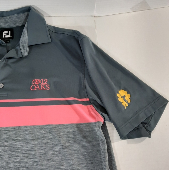 FootJoy Colorblocked 12 Oaks Golf Polo Shirt - Picture 2 of 5
